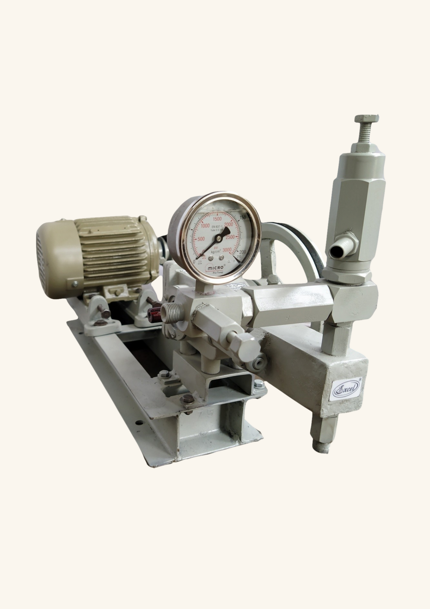 Motorized Hydro-Test Pump - Simplex - Belt Drive -100 bar to 200 Bar