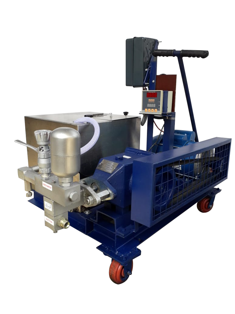 Power Driven Hydro-Test Pumps: Single Plunger Pump - Auto Shut Off Type