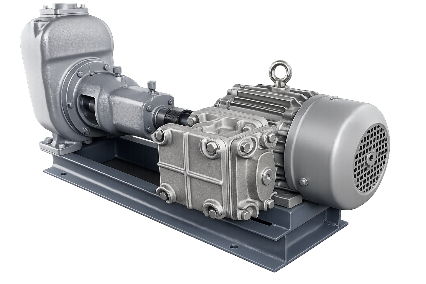 Self Priming Mud Pumps: Stainless Steel, Long Coupled