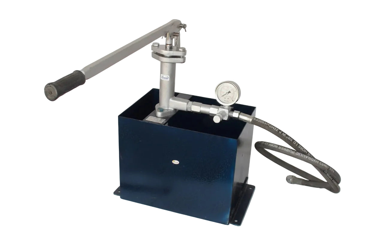 Manual Test Pumps: 20 LTR Suction Tank, 100 Bar to 200 Bar