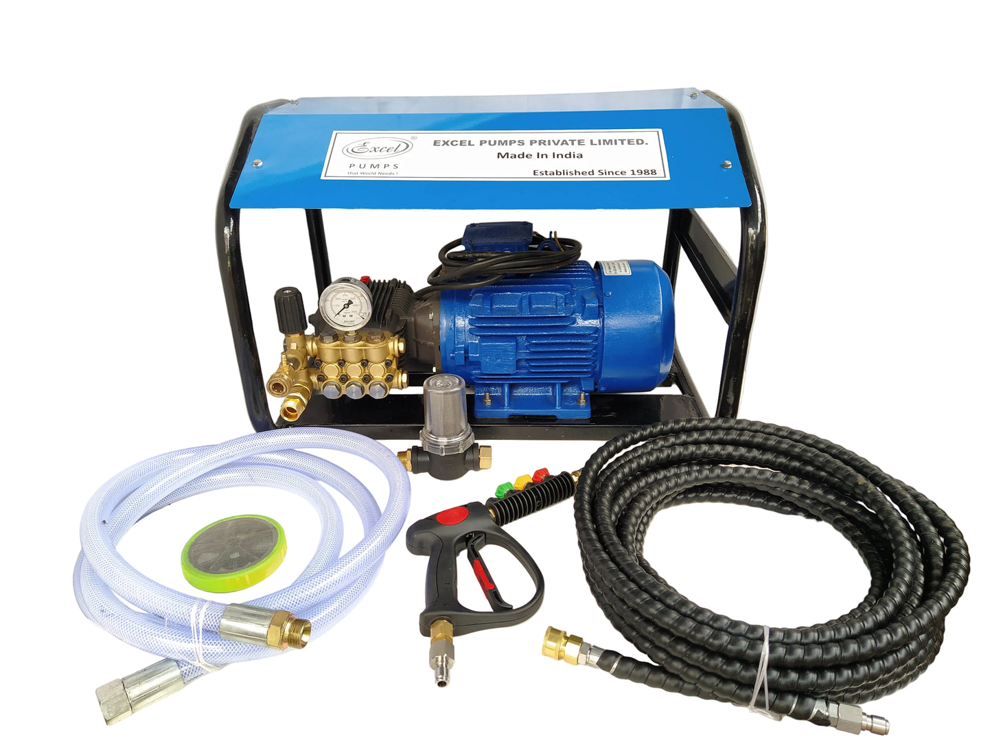 Jetting Pump - Triplex with Spray Gun, Canopy and Trolley Wheels